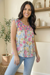 Sunny Meadows Sleeveless Blouse