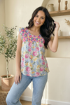 Sunny Meadows Sleeveless Blouse