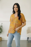 Sunlit Meadow Floral Top