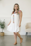 Fiesta Bloom Embroidered Dress