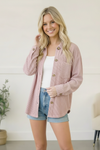 Coffee Run Corduroy Shacket