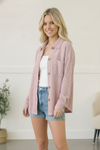 Coffee Run Corduroy Shacket