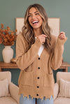 Wear Me Out Distressed Hem Knit Cardigan