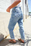 Judy Blue High-Rise Boyfriend Cuffed Hem Star Pocket Jeans