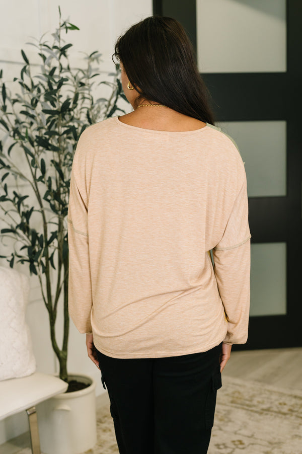 Jungle Trails Colorblock Top