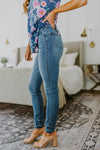 Juny Hi-Waist Control Top Cool Denim Skinny