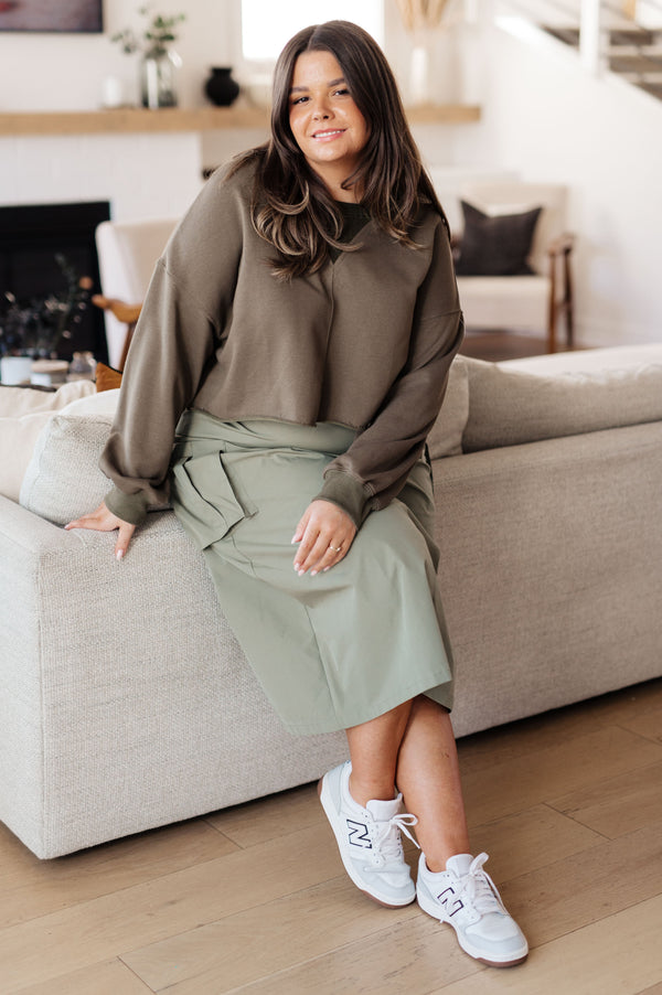 Just a Casual Crop Pullover