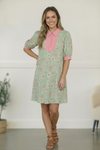 Blast From the Past Mint Blossom Dress