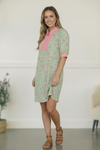 Blast From the Past Mint Blossom Dress