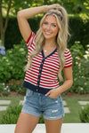 Stars and Stripes Forever Knit Top
