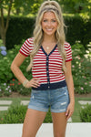 Stars and Stripes Forever Knit Top