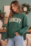 Grinchy Vibes Only Oversized Holiday Sweatshirt