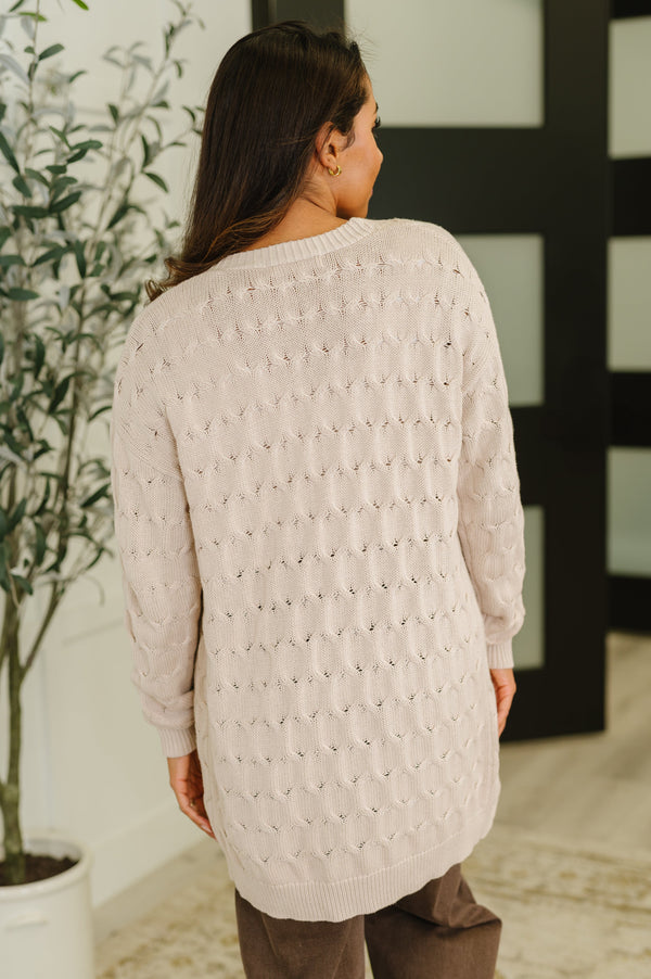 Laugh Airily Cable Knit Cardigan