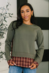 Layer Player Drop Shoulder Long Sleeve Top