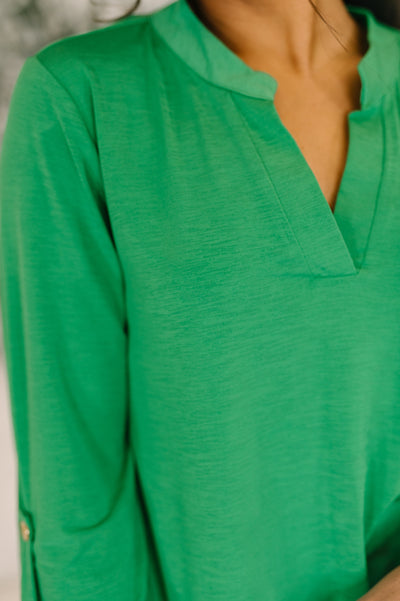 Lizzy Top in Kelly Green