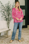 Lizzy Top in Pink Paisley