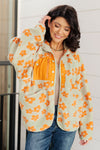 Love It Don't Leave It Floral Fleece Jacket