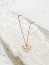 PREORDER: Mama Gold Rhinestone Heart Necklace