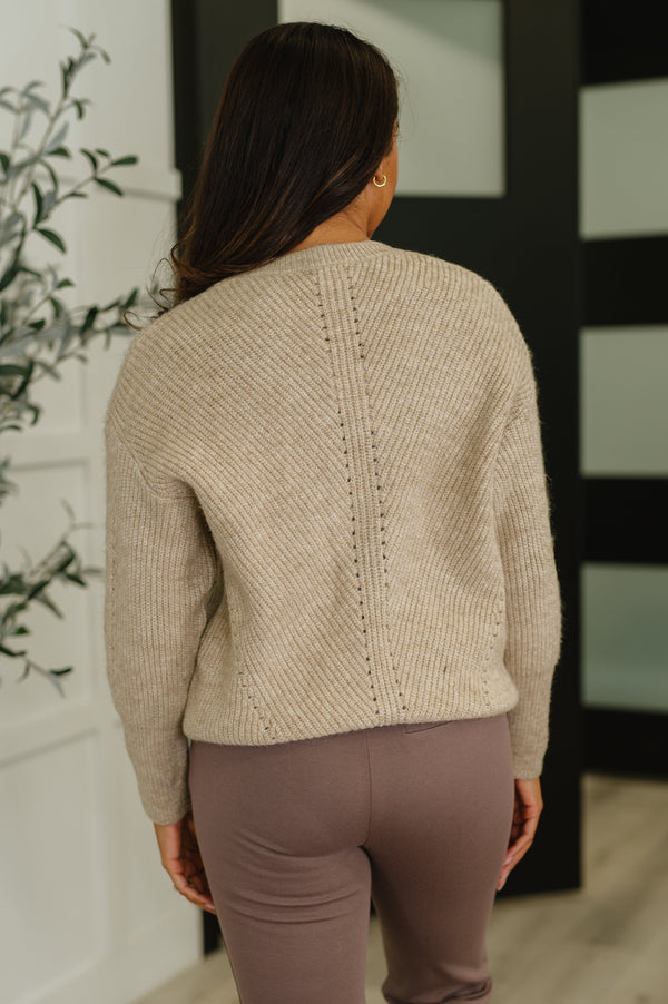 Make it Easy Textured Sweatshirt