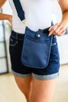 Millie Mini Nylon Crossbody Bag in Dark Navy