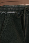 Nights Like This High Waist Palazzo Sweats in Ash Black