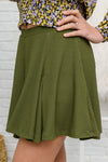 November Romance Skort in Olive