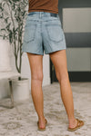 Paige High Waist Rigid Magic Cutoff Short Raw Side Seams