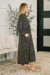 Promotional Proposal Collared Dress in Black and Khaki