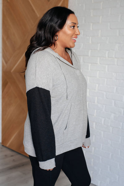 Pull Up Your Sleeves Color Block Hoodie -9/30/2025 NEW