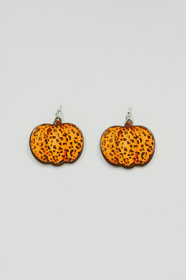 Pumpkin Prowl Earrings in Orange
