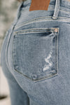 Robin High Waist Bootcut with Fray Hem