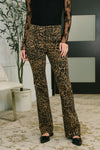 Roxy High Waist Bootcut Leopard Print