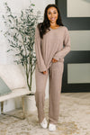 Seasonal Snooze Top and Bottom Set in Brown