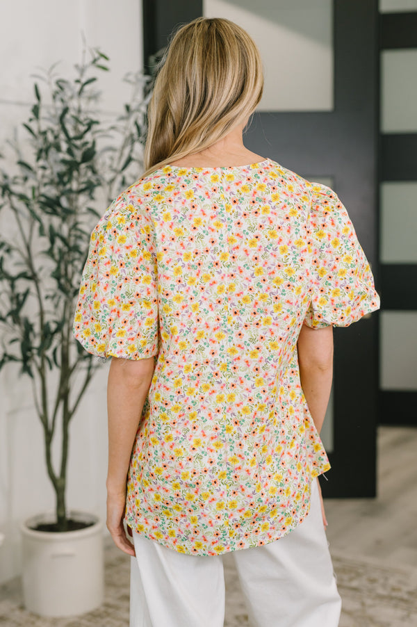Seven Days a Week Balloon Sleeve Blouse