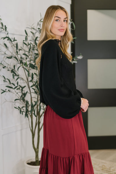 Short But Sweet Shrug in Black