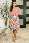 Sound Mind Floral Midi Skirt