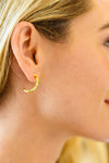 Santana Studded Hoop Earrings