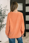 Taking A Drive Oversized Corded Sweatshirt