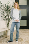 That's What I Like Raglan Patchwork Long Sleeve Top