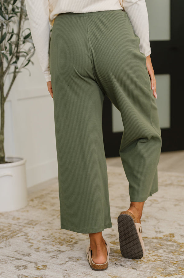 Thyme Culottes in Dusty Pine