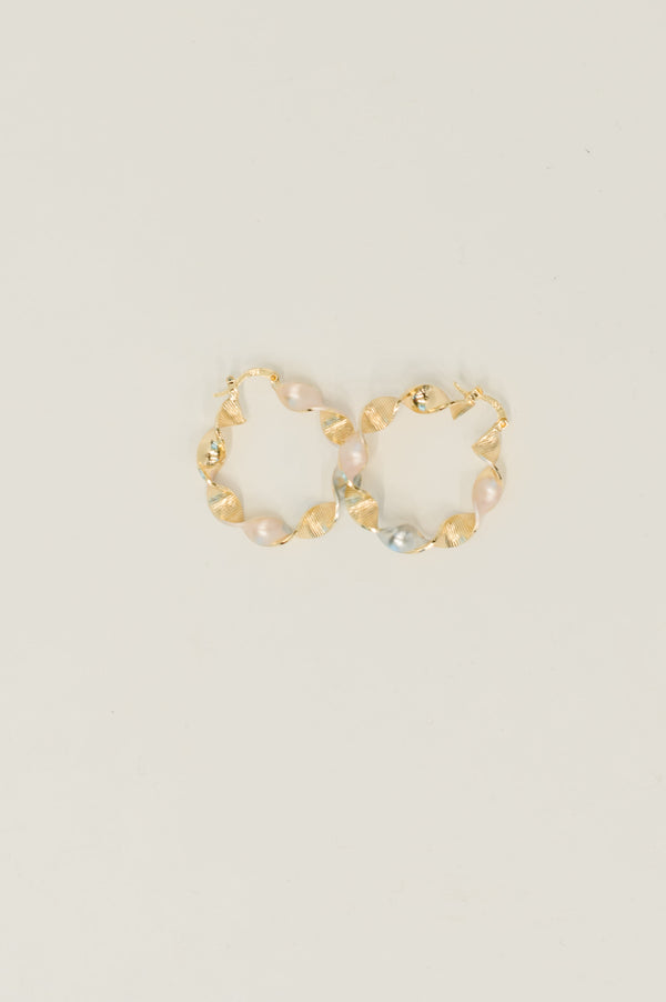 Twisted Sisters Plated Alloy Hoop Earrings
