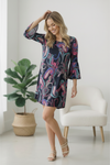 Electric Paisley Mini Dress