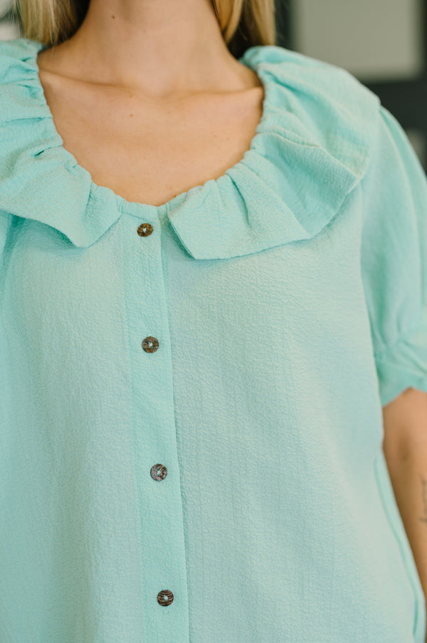 Wherever the Wind Blows Balloon Sleeve Blouse