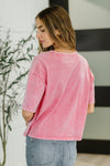 Who's That Girl Crochet Pocket T-Shirt