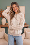 In Stitches Hoodie in Sand