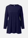 Full Size Round Neck Long Sleeve T-Shirt