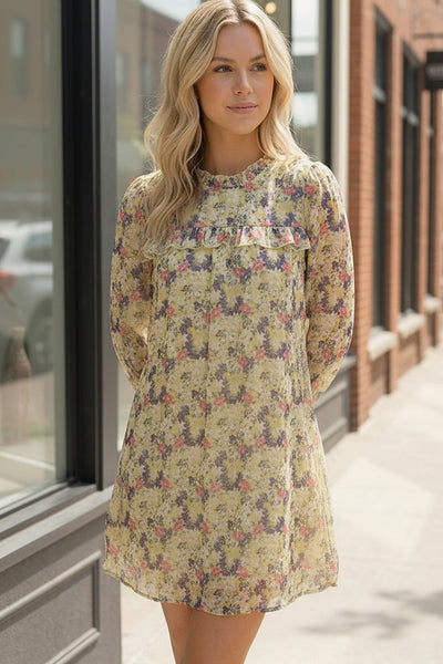 Honey Blossom Woven Lined Dress