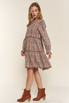 Sweet Tea on the Porch Plaid Tiered Dress