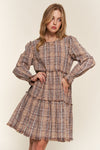 Sweet Tea on the Porch Plaid Tiered Dress