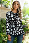 Fleur with Flair Ruffle Sleeve Blouse